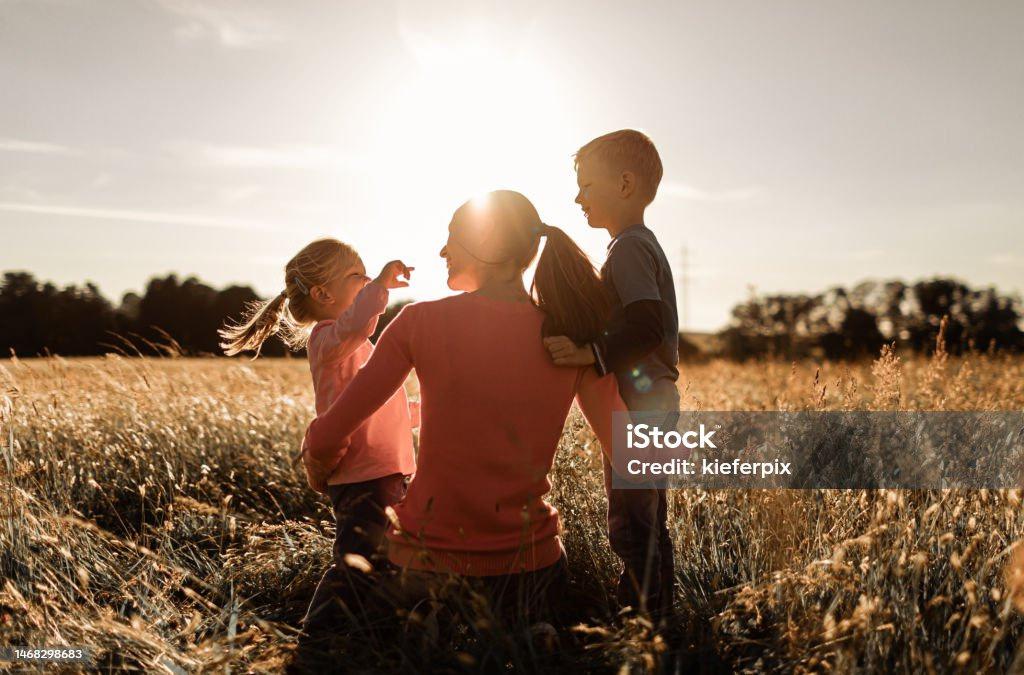 Mother and children